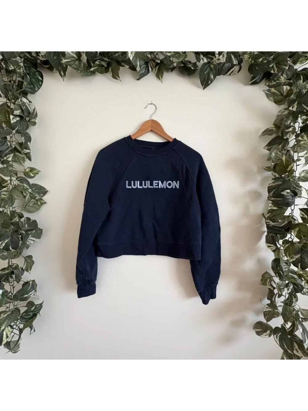 Lululemon Athletic Scuba Oversized Pullover Crewneck Woodmark Navy Size 4